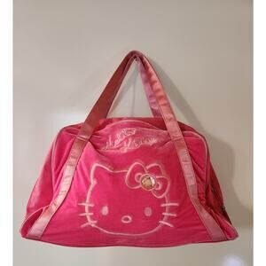 Hello Kitty Pink Velvet Velour Bag